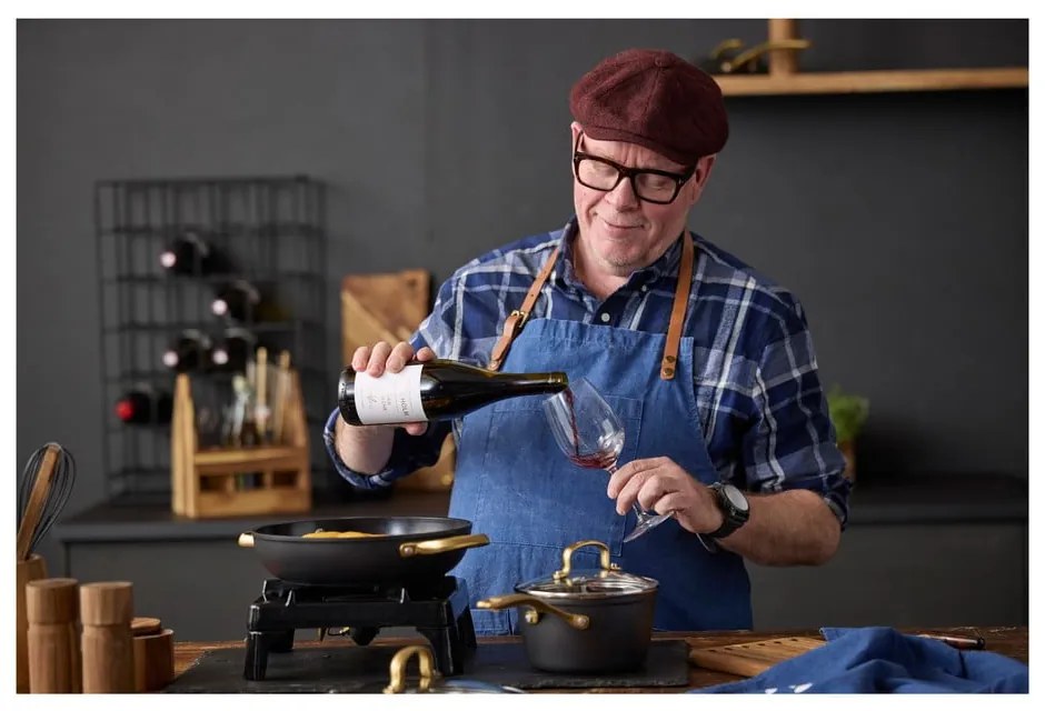 Алуминиево гърне с капак и незалепващо покритие подходящо за индукционен котлон 2,6 l – Holm