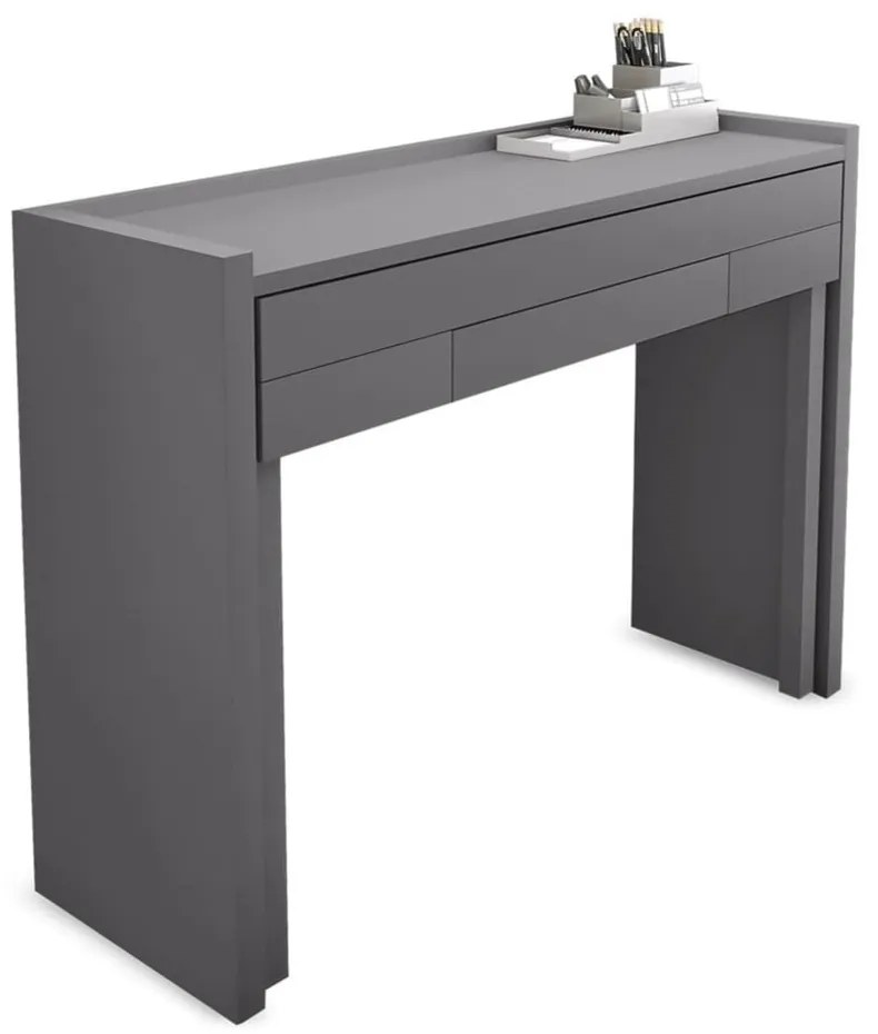 Сиво разтегателно бюро 36x110 cm Mel - Woodman