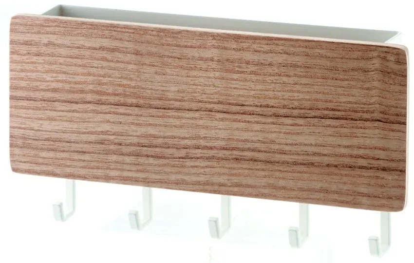 Бял стенен стелаж за ключове Rin - YAMAZAKI