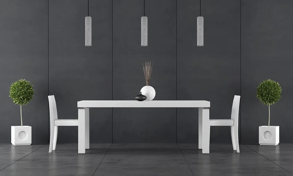 Сиво бетонно висящо осветително тяло Fadre – Sollux