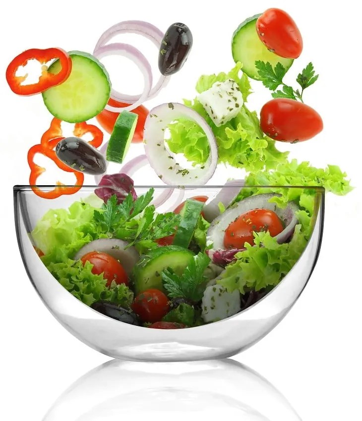 Двойна стъклена купа за сервиране, 500 ml - Vialli Design