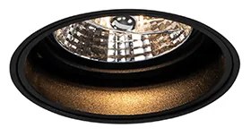 Комплект от 6 модерни вградени прожектора черни без рамки - Impact 70