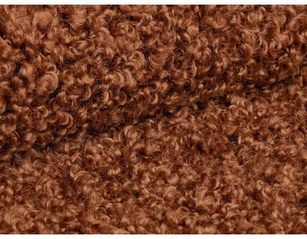 Табуретка от букле в тухлен цвят Dia – Micadoni