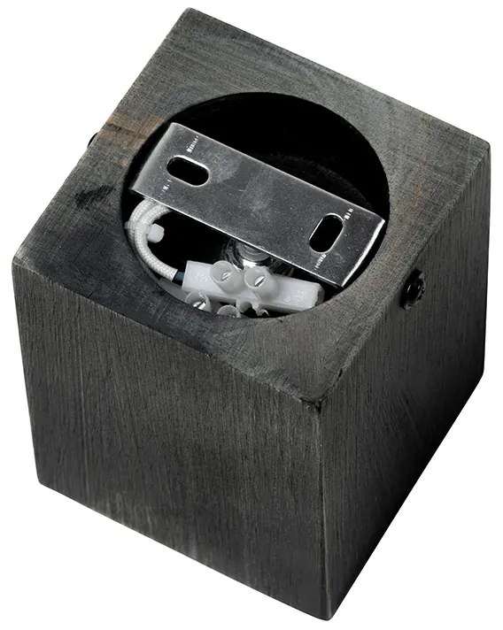 Рустик повърхностен спот черен дървен - Bloc