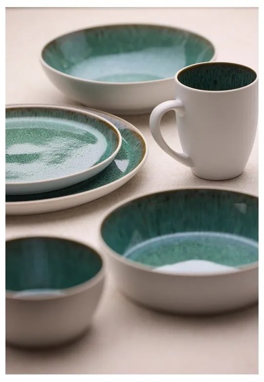 Бяла/зелена глинена купичка 850 ml Gastro White/Green – Bitz