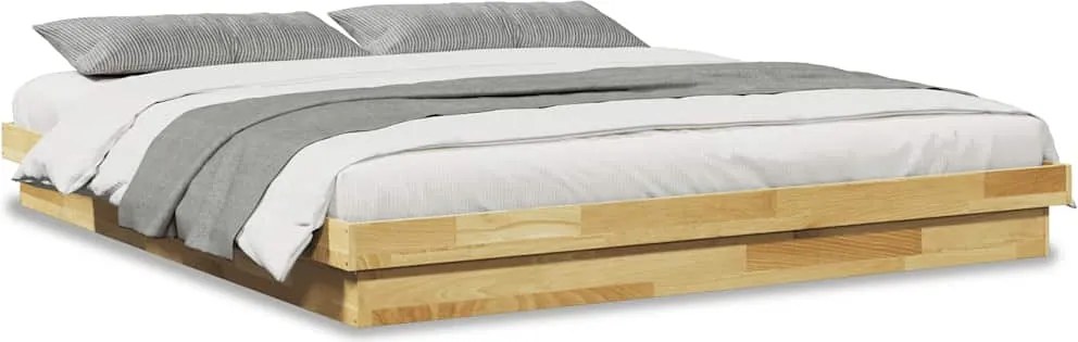 3315729 vidaXL Рамка за легло без матрак Дъб от масивна дървесина