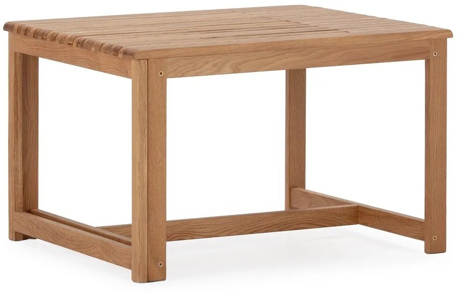 Масичка за кафе от масивен дъб в естествен цвят 60x70 cm Unai – MOME