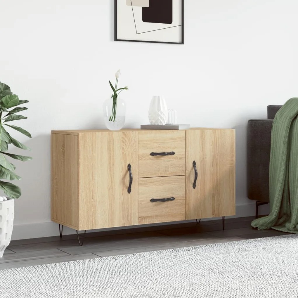 828167 vidaXL Сайдборд, дъб сонома, 100x36x60 см, инженерно дърво