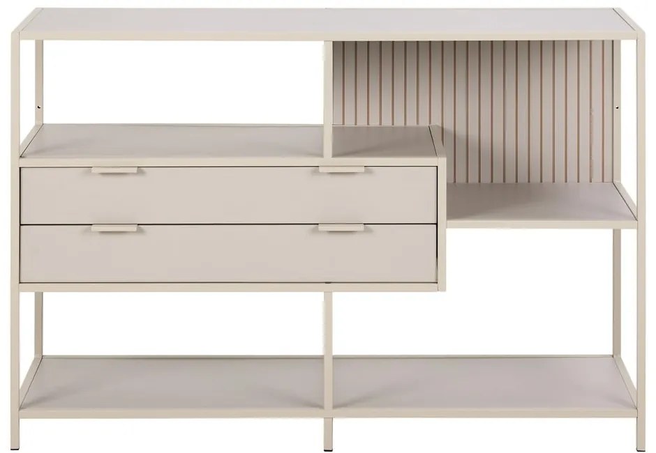 Сива библиотека 114x78x35 cm Seaford – Actona