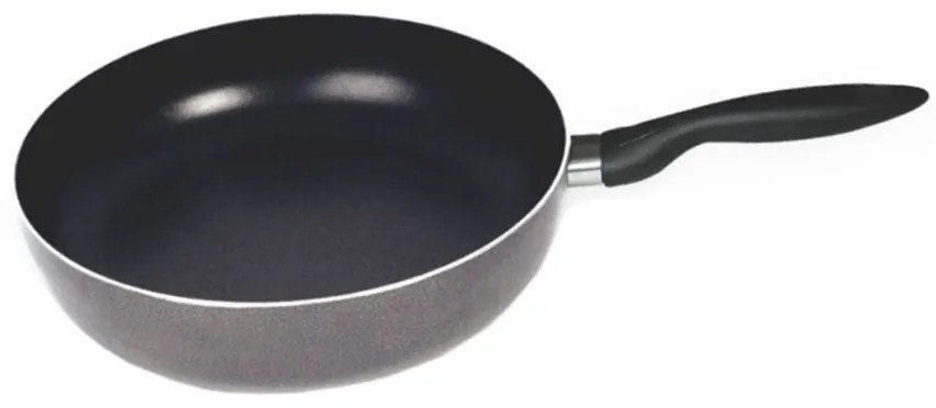 Дълбок тиган SAPIR SP 1319 A24D, 24х6.5 см, Незалепващо покритие, Черен