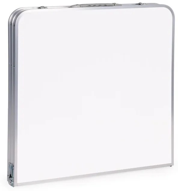 Сгъваема маса за кетъринг 119,5 x 60 cm бяла с 4 стола