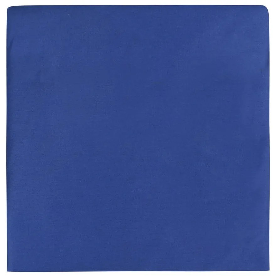 Тъмносиньо памучно спално бельо от сатен за единично легло 140x200 cm - Mijolnir