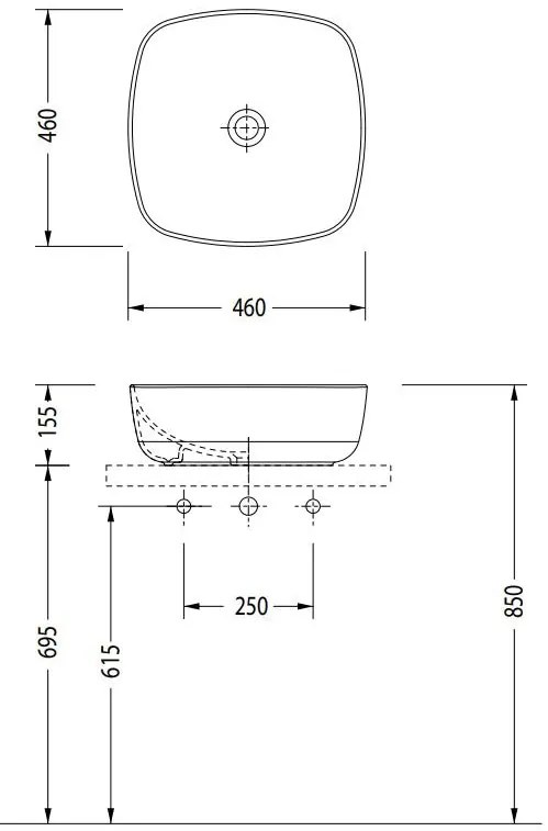 Умивалник Serel II-White