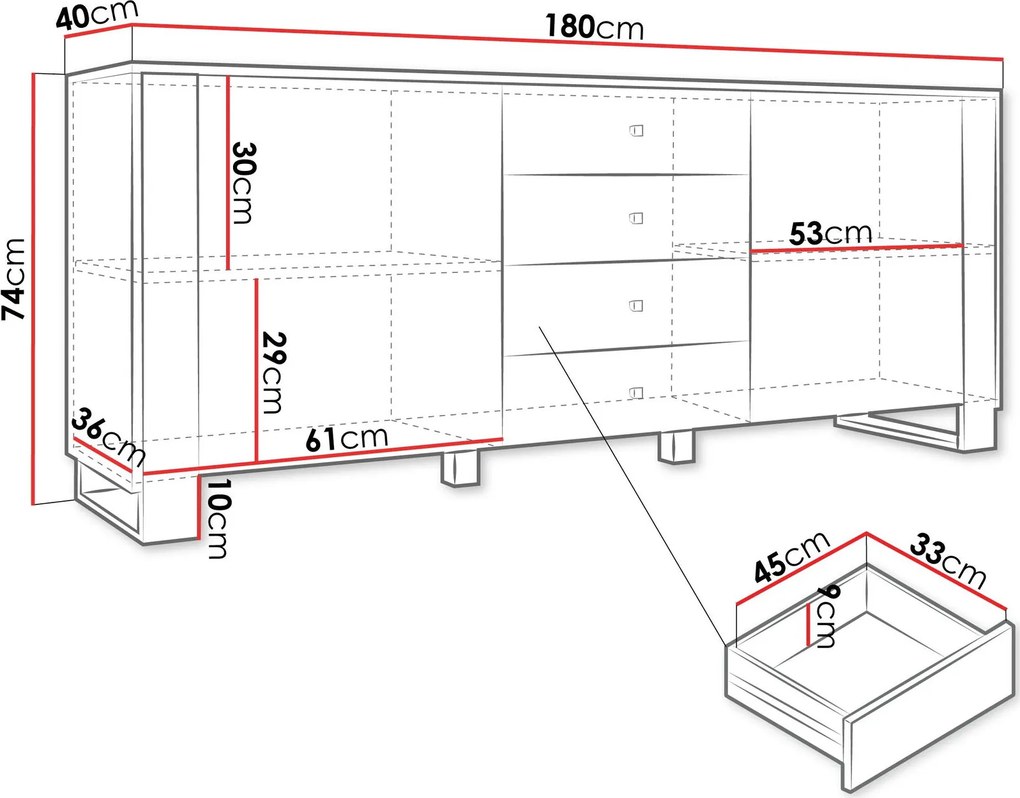Бюфет Лоутйо 2D4SZ