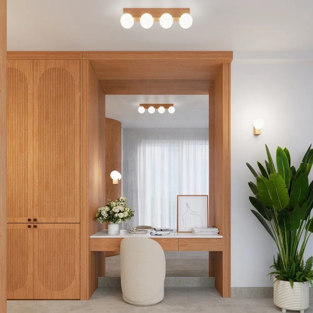 Бяла/естественa стенна лампа ø 12 cm Solum – Sollux