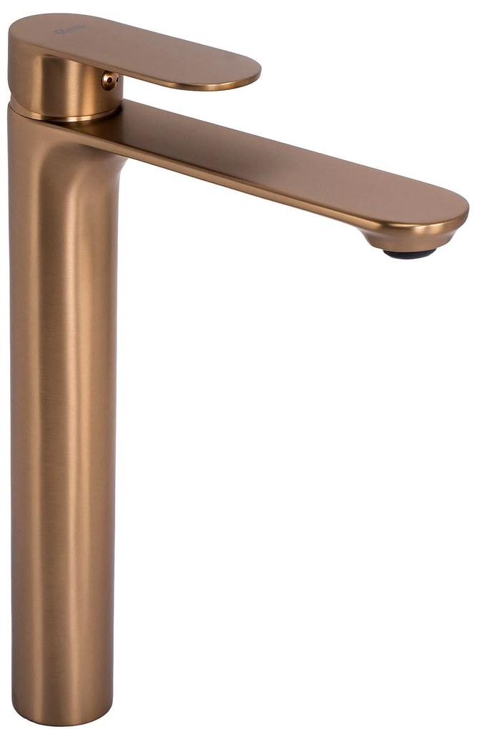 Смесител за мивка Rea Drop Brush Copper High