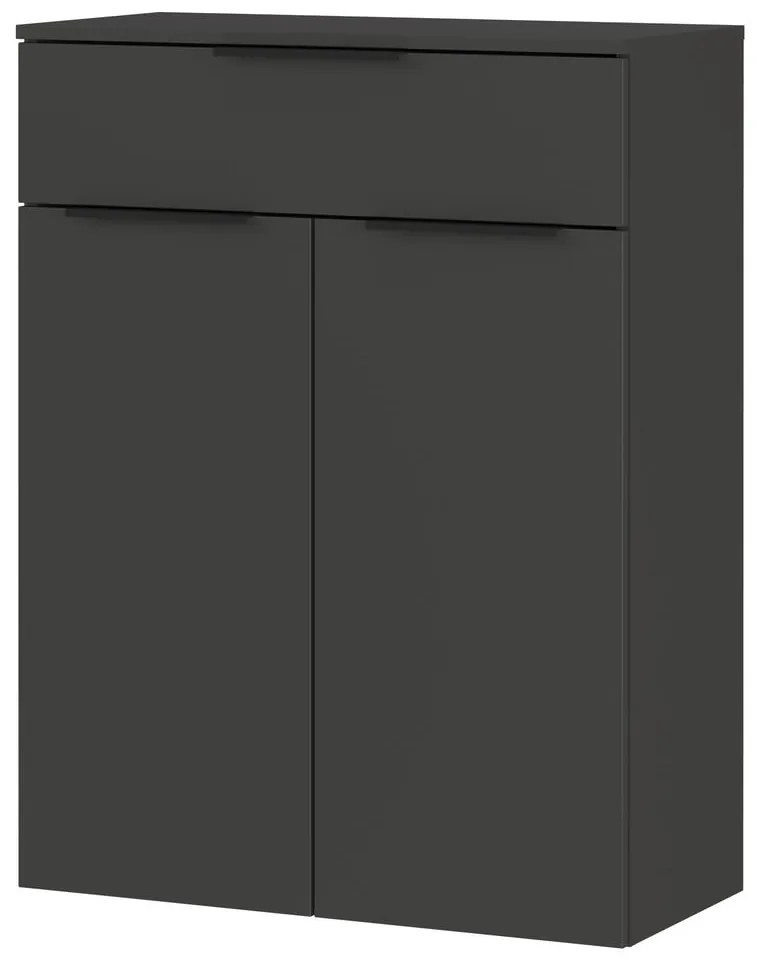 Висок висящ шкаф за баня в антрацитен цвят 71x95 cm Crandon - Germania