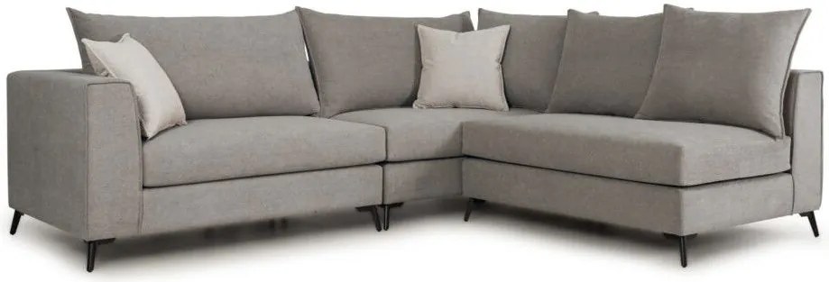 Ъглов диван Ricap-Сиво специално