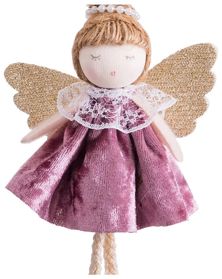 Текстилна Коледна украса 14 cm Angel – Casa Selección