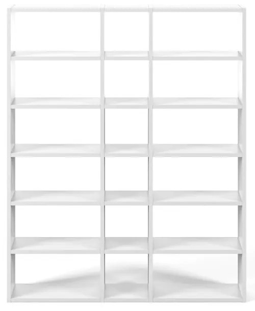 Бял шкаф за книги 182x224 cm Pombal - TemaHome