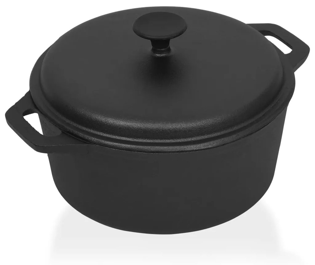313362 vidaXL Тенджера Ø26,5 см, чугун