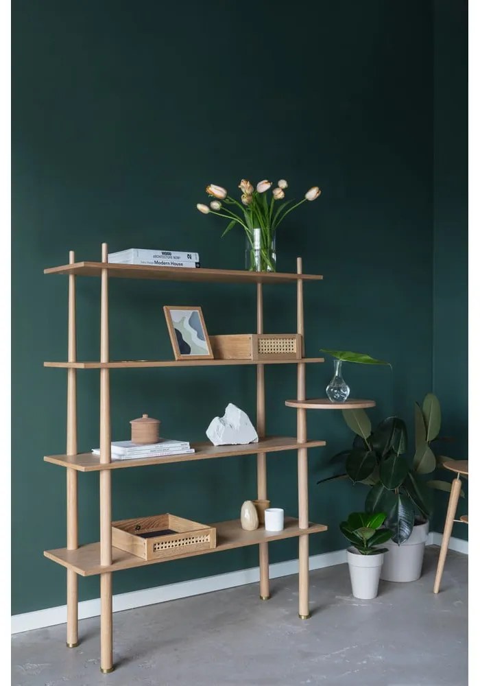 Модулна система от рафтове в дъбов декор в естествен цвят 110x148 cm Stories - UMAGE