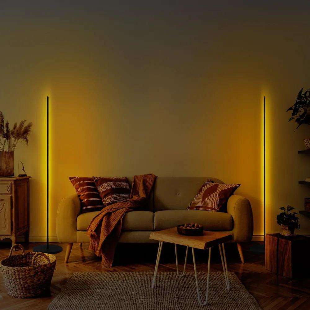 Черна LED подова лампа (височина 153 cm) Only – Opviq lights