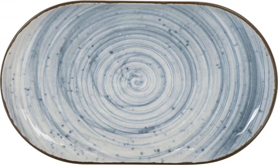Плато овал LA MEDITERRANEA Swirl, Порцелан - 30x20 cm