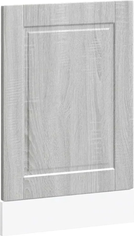 854133 vidaXL Панел за съдомиялна машина, Porto, сив сонома, 45x1,5x57 см, инженерно дърво