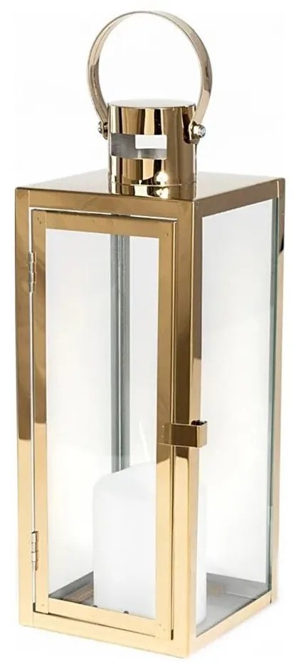 Златен декоративен фенер 38 см