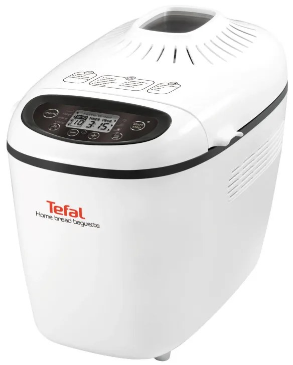 Хлебопекарна Tefal Home Bread Baguette PF610138, 1600 W, 750/1000/1500 гр, 2 бъркалки, 16 програми, Бял