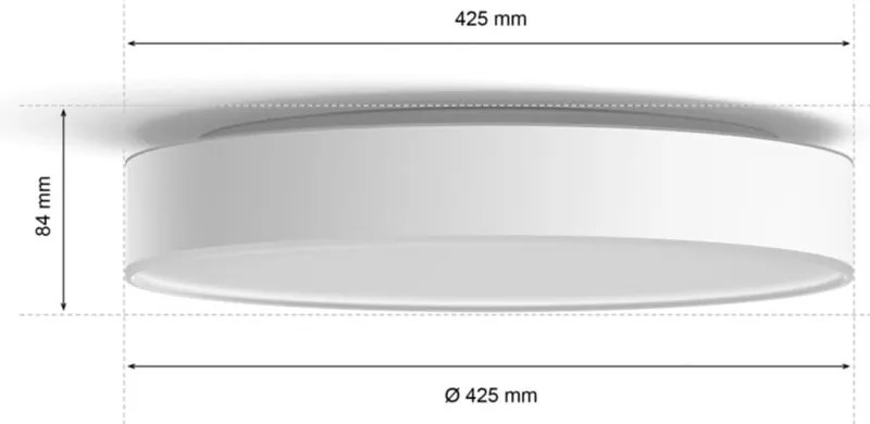 LED smart осветително тяло за таван 33,5 W Enrave – Philips Hue