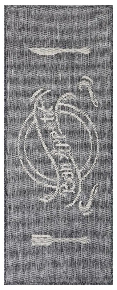 Сиво-бежова пътека 62x150 cm Cucina – Hanse Home