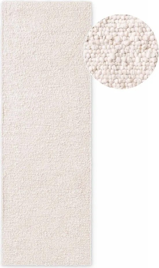 Ръчно изработена пътека от букле в цвят слонова кост 80x200 cm Notting Hill Portobello – Ted Baker