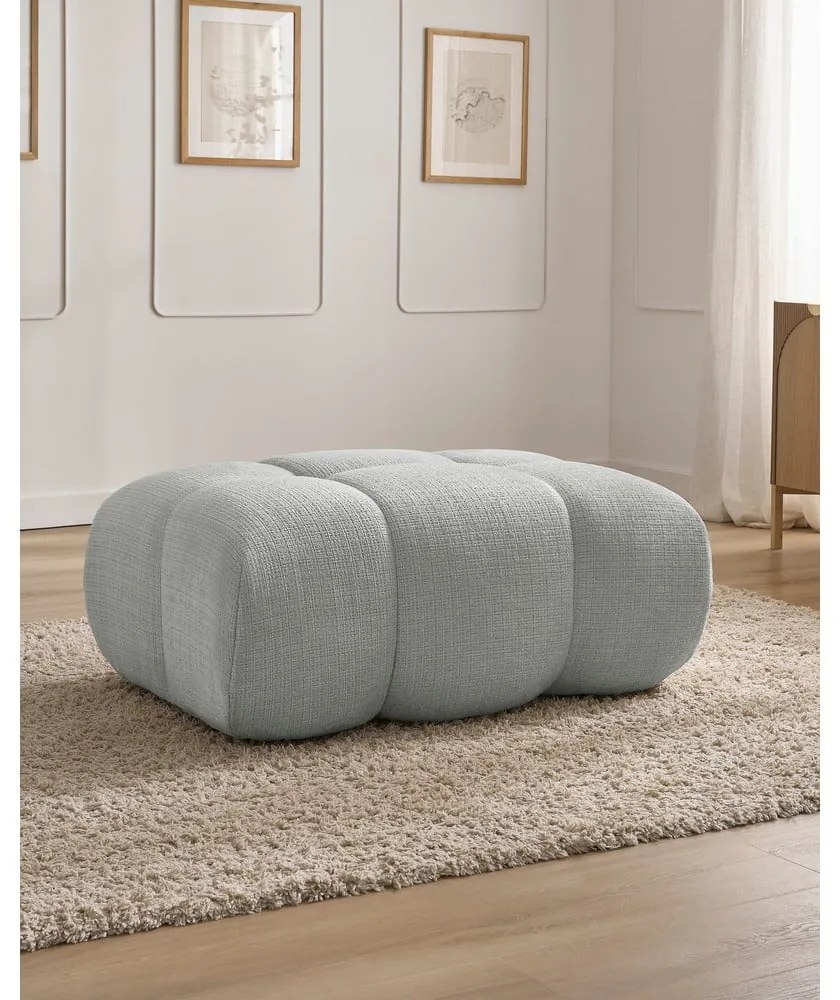 Светлосива шенилова табуретка Ivane – Bobochic Paris