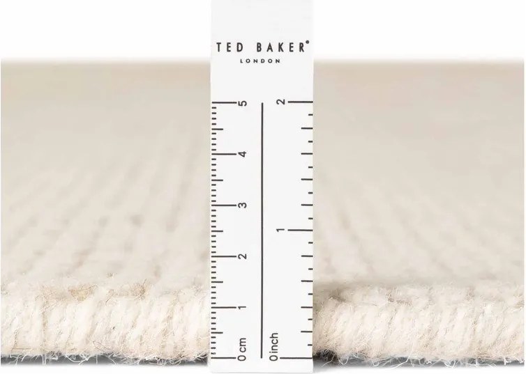 Кремав ръчно изработен вълнен кръгъл килим ø 160 cm Greenwich – Ted Baker