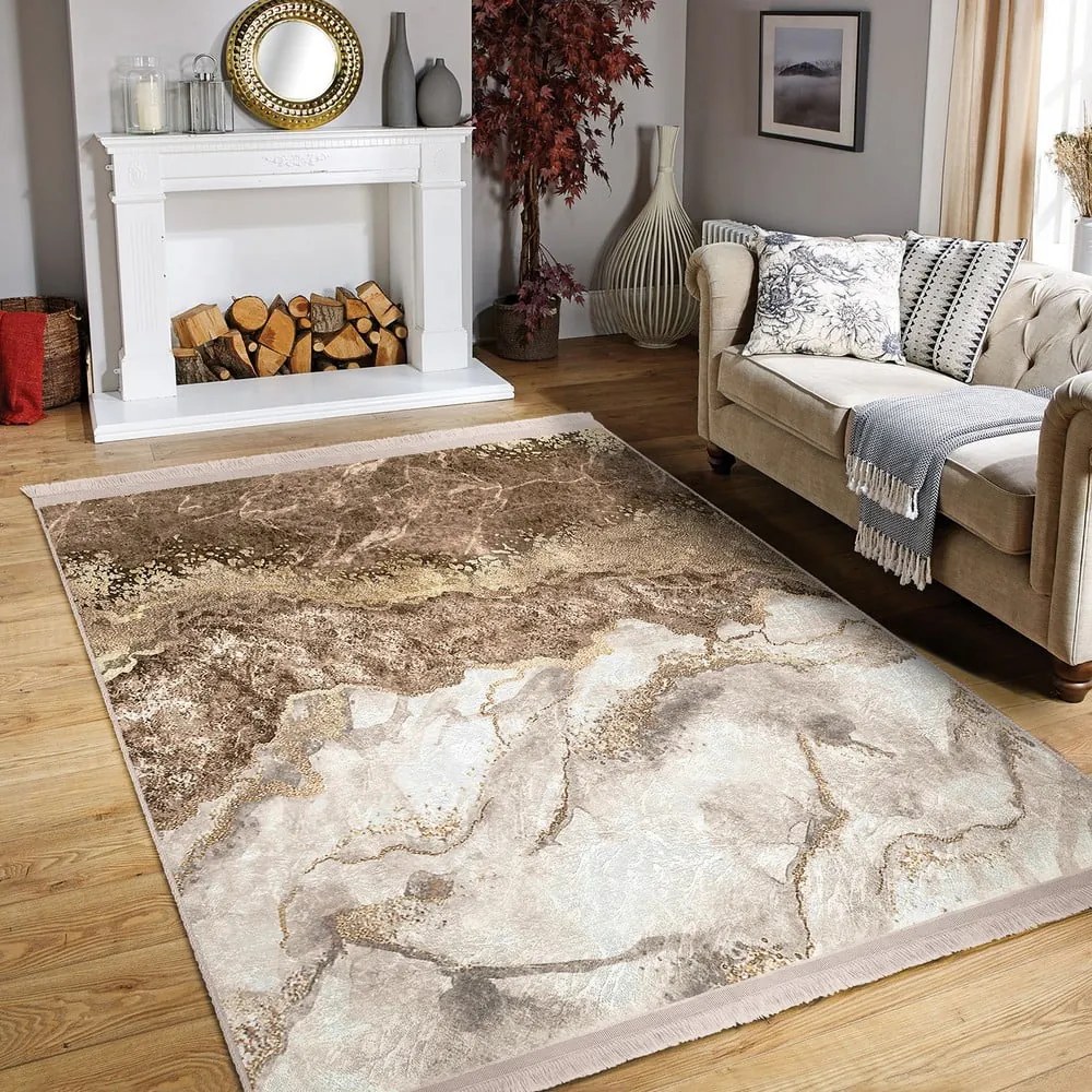 Бежов килим 80x200 cm - Mila Home