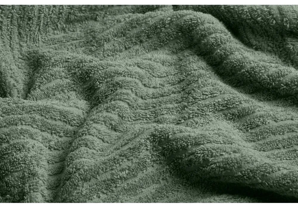 Зелена памучна кърпа и хавлия за баня в комплект от 2 броя - Foutastic