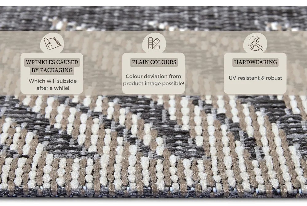 Сив външен килим 115x170 cm Clyde Paru – Hanse Home
