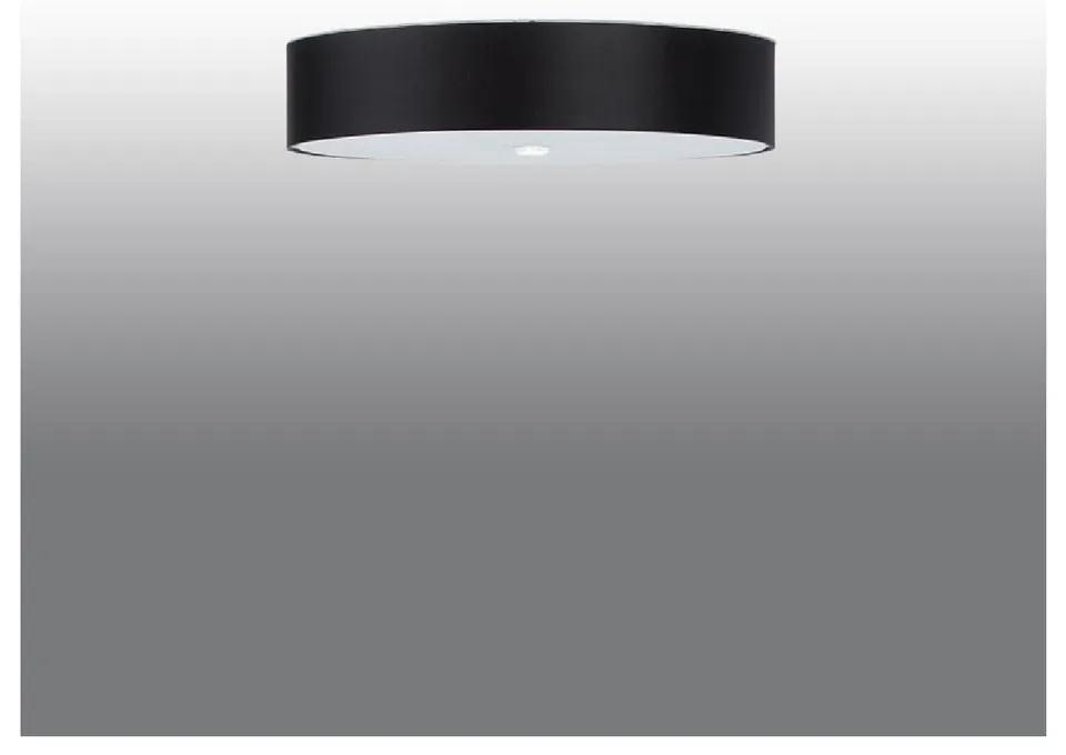 Черна лампа за таван със стъклен абажур ø 60 cm Herra - Nice Lamps
