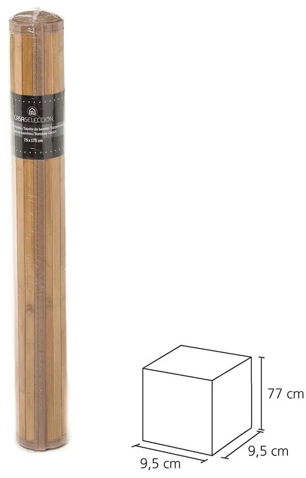 Бамбукова пътека в кафяво и цвят горчица 75x175 cm – Casa Selección