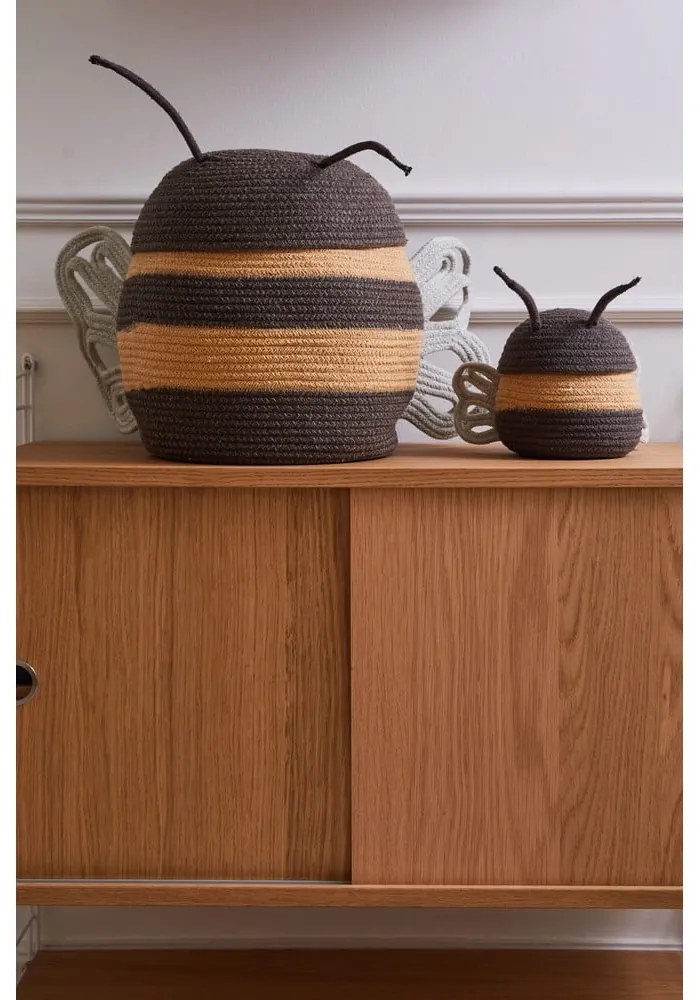 Текстилна детска кошница за играчки ø 30x32 cm Mama Bee – Lorena Canals