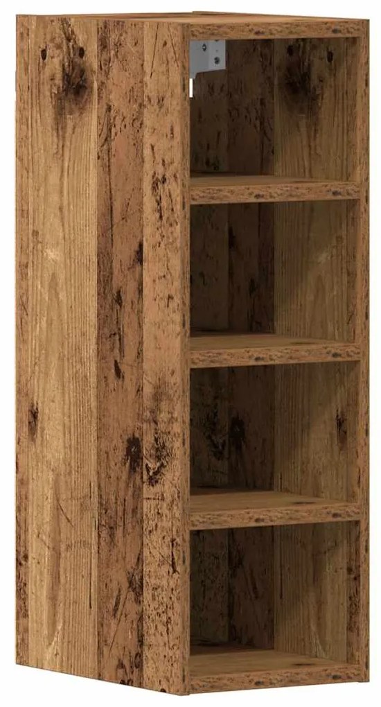 854164 vidaXL Висящ шкаф "Рига" Старо дърво 20x29,5x60 см Инженерно дърво