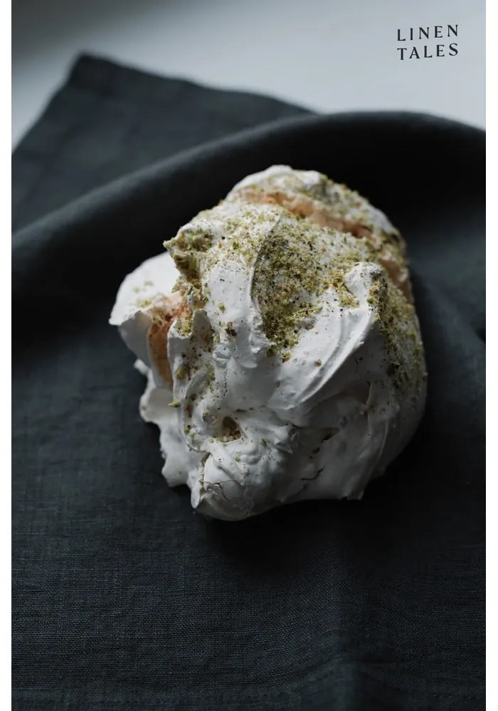 Тъмно сива ленена подложка, 35 x 45 cm - Linen Tales