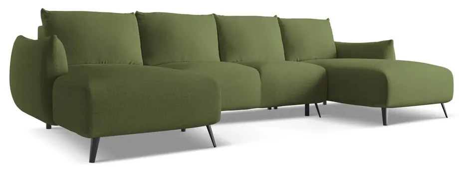 Зелен ъглов диван Malie – Makamii
