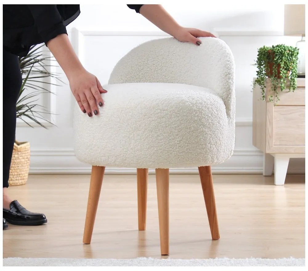 Бяла табуретка Rufmee – Artie