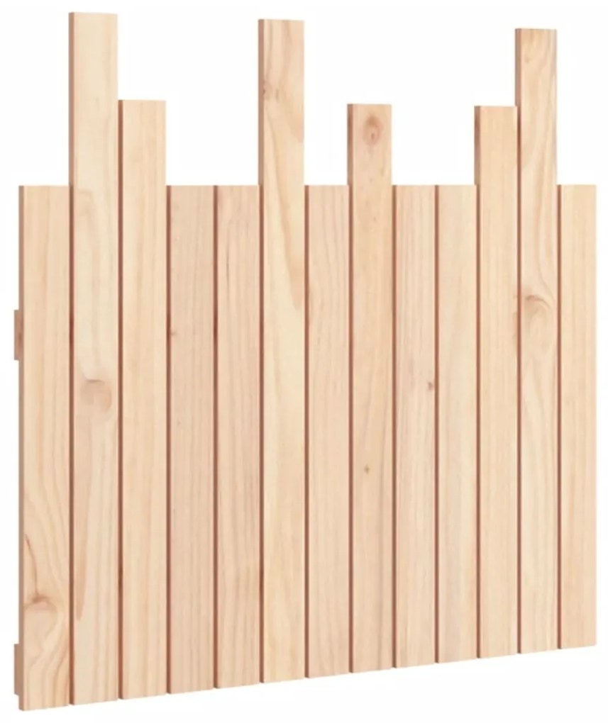 824803 vidaXL Стенна табла за спалня, 82,5x3x80 см, борово дърво масив