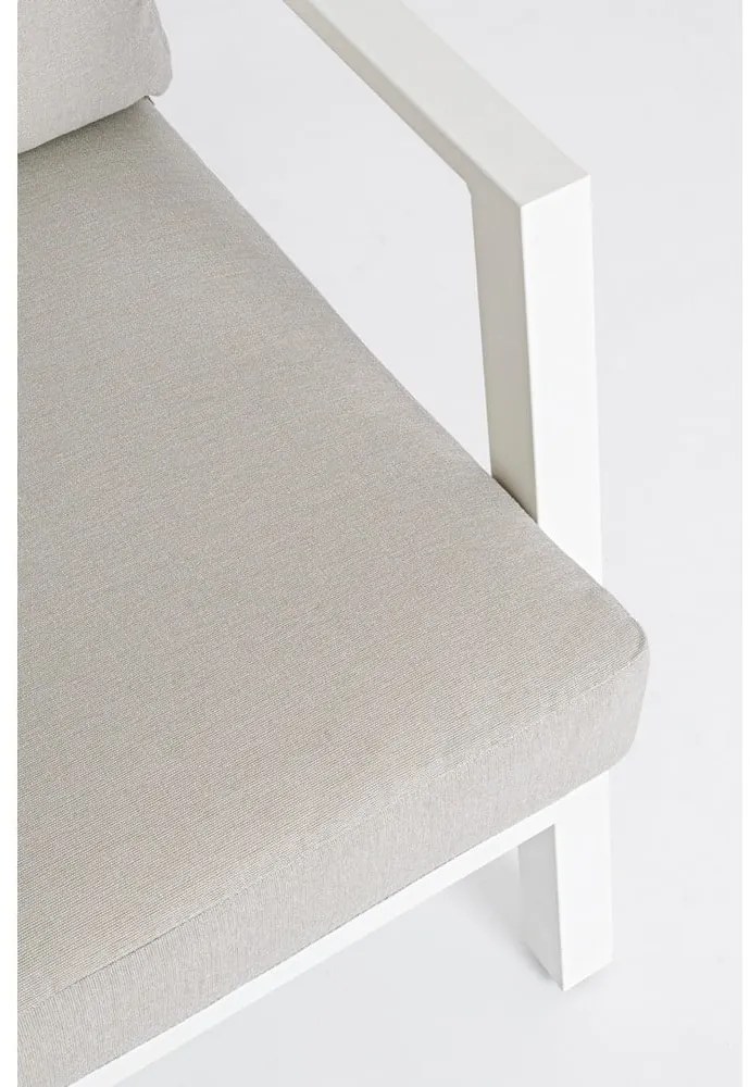 Бял алуминиев градински комплект от за отдих за 4 Harley – Bizzotto