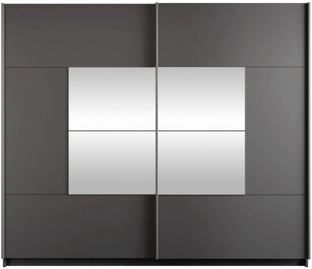 Гардероб Boston 250 плъзгащ-Графит