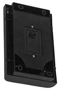 Стенна лампа черна с LED IP44 с датчик за движение - Khuvan